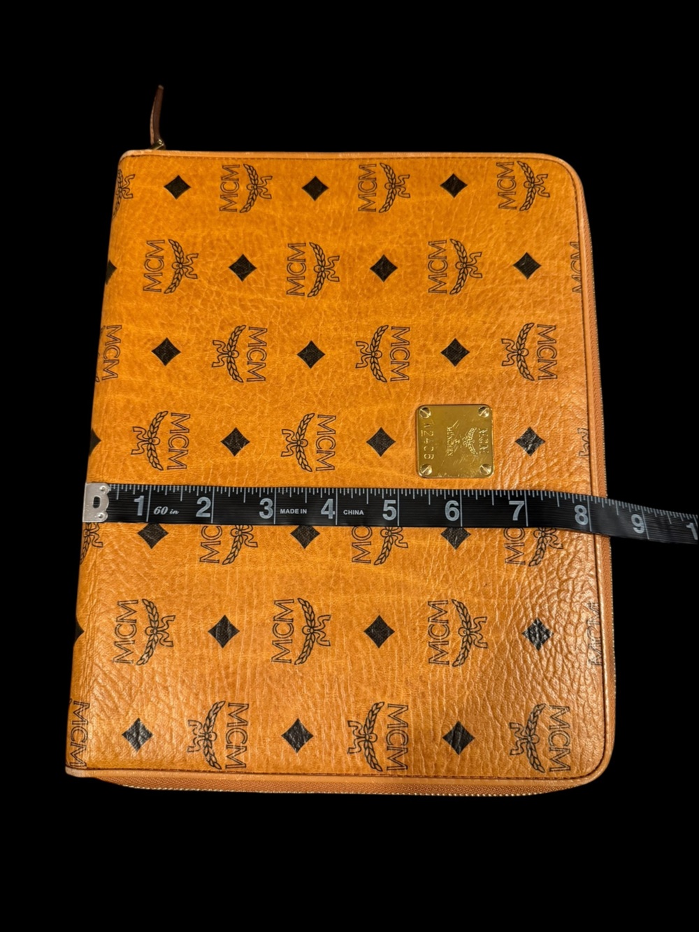 MCM Cognac Visetos Zip Around Portfolio Organizer Document Holder - Picture 13 of 13